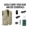 Olive Drab Multi-Pocket Cargo Tactical Concealed Carry Travel Vest