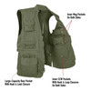 Olive Drab Multi-Pocket Cargo Tactical Concealed Carry Travel Vest