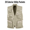 Olive Drab Multi-Pocket Cargo Tactical Concealed Carry Travel Vest