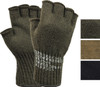 Fingerless Wool Gloves US Made Knit Ragg GI Tactical Military Army Outdoor Warm