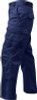 Dark Navy / Midnight Blue Zipper Fly Military Fatigues Cargo Uniform Pants