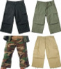 Camo Capris Long Cargo Shorts Military Army Fatigues Tactical 3/4 BDU Pants