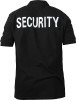 Black Double Sided Security Law Enforcement Polo Golf Shirt