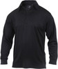 Black Moisture Wicking Tactical Performance Work Job Long Sleeve Polo Shirt