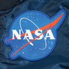 Kids Navy Blue NASA Space Shuttle MA-1 Bomber Flight Jacket Reversible Coat
