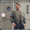 Mens Military Air Force Style MA-1 Flight Jacket with 5 Removable Patches