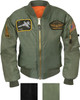 Kids Military Air Force Style Insignia Patches MA-1 Flight Jacket