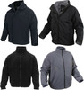 All Weather Waterproof 3 Season Jacket with Removable Sweatshirt Fleece Liner