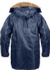 Navy Blue N-3B Snorkel Parka Jacket N3B Winter Military Tactical Army Type Coat