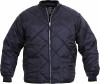 Mens Navy Blue Quilted Nylon Diamond Jacket Water Resistant High Quality Fashion