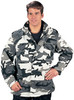 Gray Camo Military M-65 Jacket Field Coat Army M65 City Metro Urban Camouflage