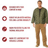 Insulated Padded Liner Button-In for Military M-65 Field Jacket Army M65 Coat