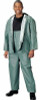 Olive Drab PVC Rain Suit Waterproof 2 Piece Jacket & Pants Set