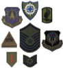 Subdued Official US Military Army Air Force Assorted Patches (100 Patches)
