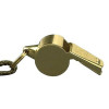 Brass Police Whistle with Neck Lanyard