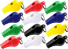 12 Assorted Colorful Plastic Referee Sports Safety Whistle