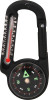 Aluminum Carabiner with Compass & Thermometer