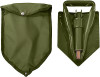 Olive Drab Tri-Fold Emergency Compact Military Shovel with Cover