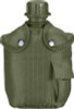 Olive Drab 1 Quart Plastic Military Canteen Set with Cover & Belt Clip