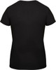 Womens Black Distressed US Flag Long T-Shirt with Reverse US Flag Sleeve
