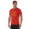  Red Marines Bulldog T-Shirt USMC Military Bull Dog Tee US Marine Corps