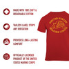  Red Marines Bulldog T-Shirt USMC Military Bull Dog Tee US Marine Corps