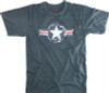 Navy Blue Army Air Corp Vintage Short Sleeve Design T-Shirt