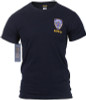 Navy Blue NYPD T-Shirt Official Embroidered Logo Patch NY Police Dept Tee NYC