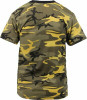 Mens Stinger Yellow Camouflage Tactical Military Short Sleeve T-Shirt