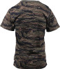 Mens Tiger Stripe Camouflage Tactical Military Short Sleeve T-Shirt