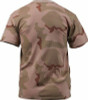 Mens Tri-Color Desert Camouflage Tactical Military Short Sleeve T-Shirt