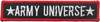 2-Pack Army Universe Official Patch with Hook Back 1" x 5" Black with Red Border
