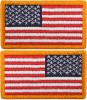2 Pack US Flag Patch Red White Blue USA Military Tactical Uniform American
