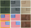 US Flag Patch 2" x 3" Sew / Iron On Embroidered Patriotic USA American Patch