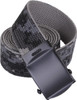 Subdued Urban Digital Camouflage Reversible Cotton Web Belt w/ Black Buckle 54"