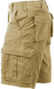 Mens Khaki Solid Military Vintage Army Paratrooper Shorts Cargo Shorts