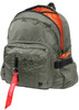 Sage Green MA-1 Mini Backpack Bomber Jacket Inspired  with Bright Orange Lining