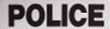 Police Reflective Patch White / Black Branch Service Tape