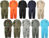 Military Uniform Flight Suit Air Force Style Fighter Coveralls Jumpsuit + Patch