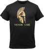 Black Molon Labe Spartan Helmet Warrior T-Shirt