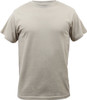 Mens Desert Sand 100% Cotton Short Sleeve Solid Military T-Shirt