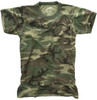 Kids Woodland Camouflage Washed Super Soft Distressed Look Military T-Shirt