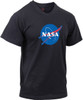 Mens NASA Shirt Official Logo Meatball Space Explorer T-Shirt, Black