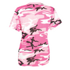Womens Long Length Camo T-Shirt Military Army Ladies Girls Short Sleeve Tee