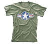 Olive Drab Army Air Corp Vintage Short Sleeve T-Shirt