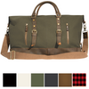 Weekender Travel Duffel Bag Canvas Leather Military Fashion 3 Day Tote Carry On