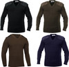 V Neck Acrylic Uniform Sweater Military Commando Army Epaulets Thick Warm Winter