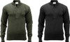Tactical Acrylic Solid 5-Button Fitted Army Sweater | Military-Inspired Design