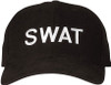 Black Embroidered SWAT Law Enforcement Adjustable Cap