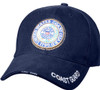 Navy Blue Deluxe US Coast Guard Adjustable Low Profile Insignia Cap